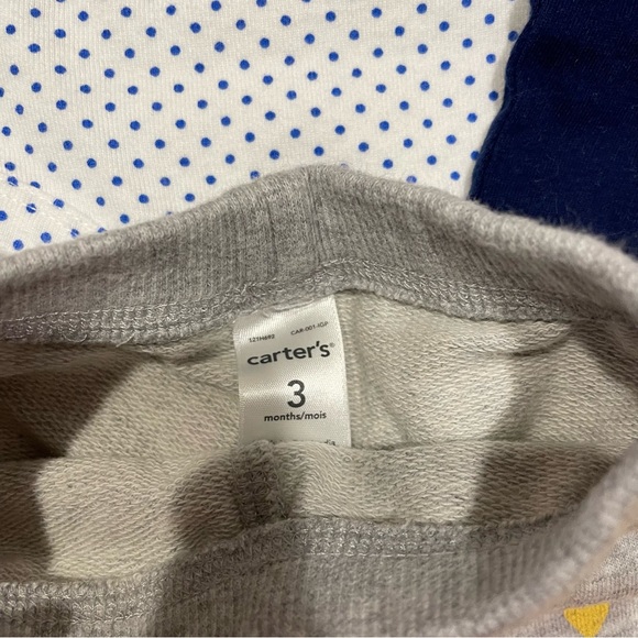 EUC Carters Bundle: 2 Pants, 2 onesies, 1 shirts - Picture 5 of 8